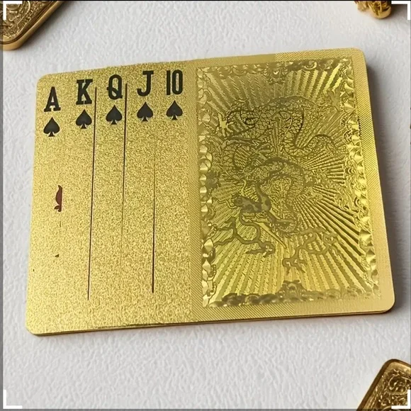 Gold Dragon Playing Cards - Picture 2 of 3